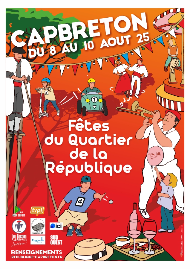Affiche des Fetes du Quartier de la Republique 2025