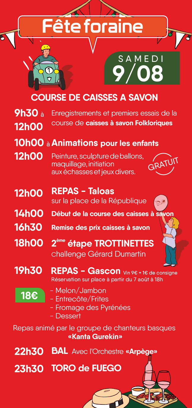 Programme jour 2 des Fetes de la Republique de Capbreton